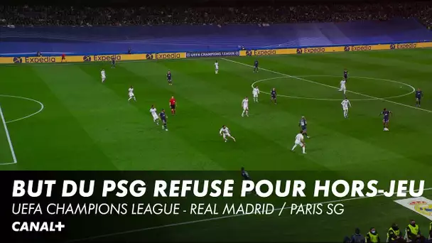 But de Mbappé refusé pour un hors-jeu - Real Madrid / PSG - UEFA Champions League