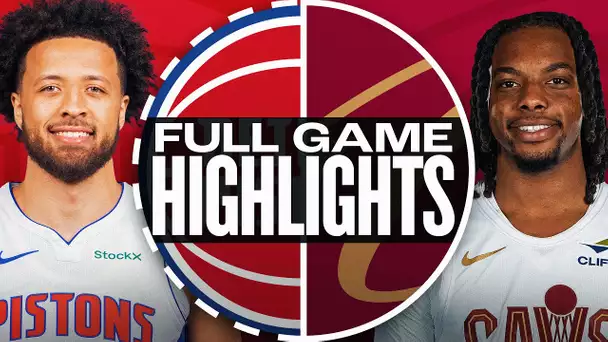 PISTONS at CAVALIERS | FULL GAME HIGHLIGHTS | January 27, 2025