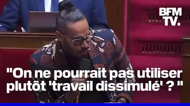 "Travail au noir": un député ultramarin appelle à préférer l'expression "travail dissimulé"