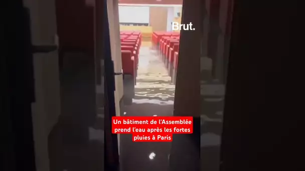 Inondation à l'Assemblée nationale au passage de la tempête Kirk