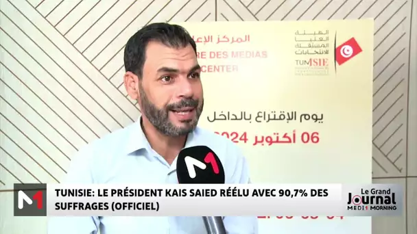 Tunisie : Le président Kaïs Saïed réélu avec 90,7% des suffrages