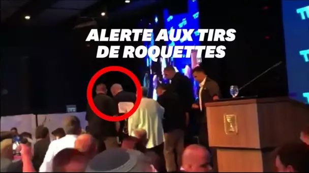 Les images de l'évacuation de Benjamin Netanyahu pendant une attaque à la roquette