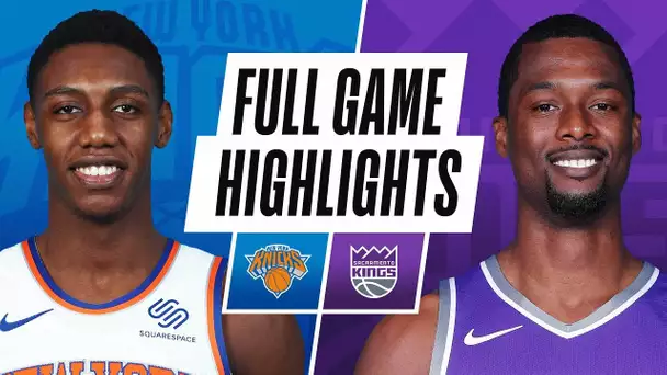 KNICKS at KINGS | FULL GAME HIGHLIGHTS | January 22, 2021