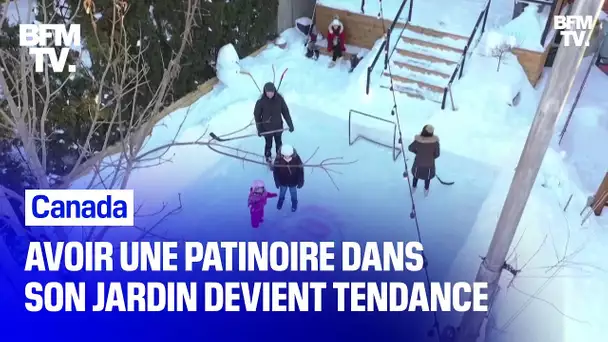 Avoir une patinoire dans son jardin devient tendance au Québec