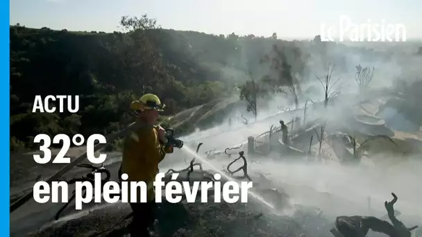 32°C en plein hiver : records de chaleur et incendies s’abattent sur la Californie