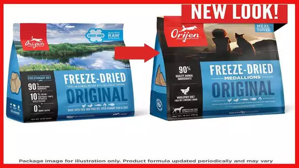 ORIJEN Original Freeze-Dried Dog Food, 16oz, High Protein, Grain-free Meal & Food Topper