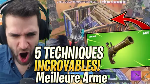 5 TECHNIQUES À CONNAÎTRE AVEC LE PISTOLET SILEX = MEILLEUR ARME?! Fortnite Saison 8!