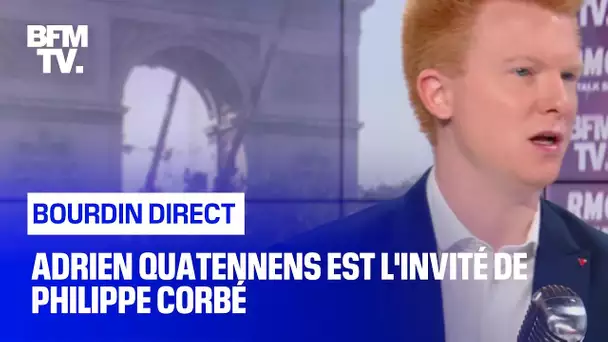 Adrien Quatennens face à Philippe Corbé en direct