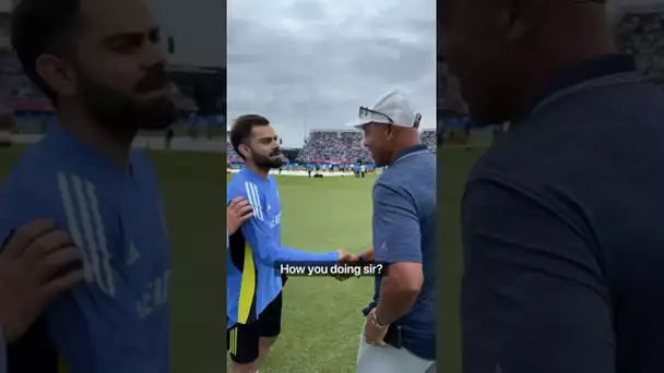 Yuvraj Singh introduces John Starks to Jasprit at the ICC T20 World Cup! 🔥😤| #Shorts