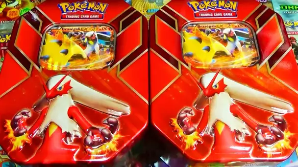 Ouverture de 2 POKEBOX BRASEGALI EX ! NOEL POKEMON 2015 = BOOSTER POKEMON ORIGINES ANTIQUES !