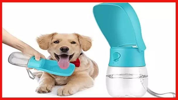 Holalele Dog Water Bottle Portable Pet Travel Bowl Foldable Dispenser for Walking Hiking, Puppy