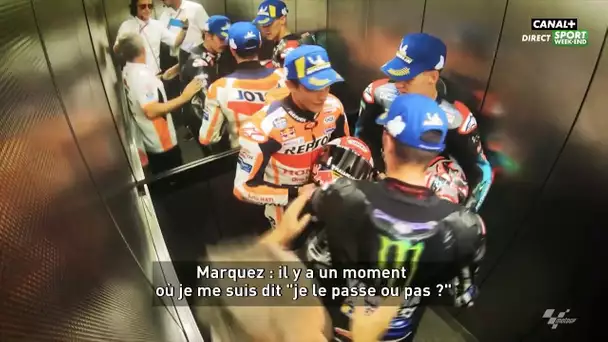 Echange sympa entre Quartararo et Marquez