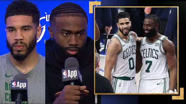 "We're at home & we're ready"- Jayson Tatum & Jalen Brown Talk Finishing The Job, Fatherhood & More!