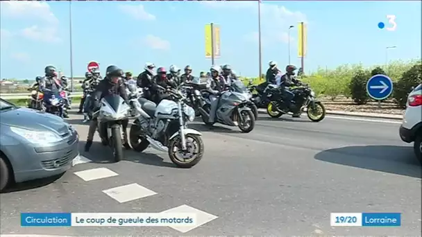 Moselle : les motards manifestent leur mécontentement