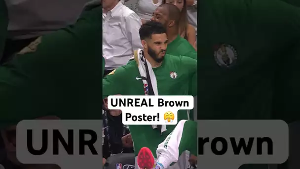 Jayson Tatum loves the Jaylen Brown Poster SLAM! 😤🔥| #Shorts