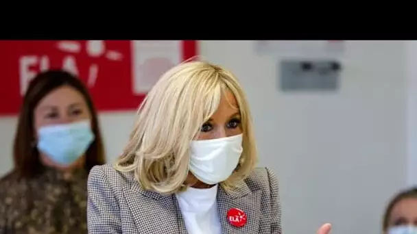 Brigitte Macron seule sur le terrain pour une bonne cause