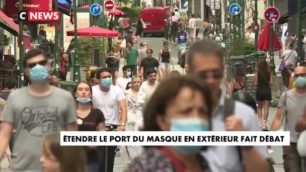 Le port du masque à l'extérieur fait débat