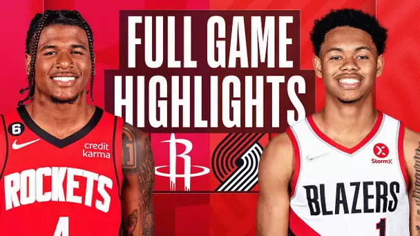 ROCKETS at TRAIL BLAZERS | NBA FULL GAME HIGHLIGHTS | October 28, 2022