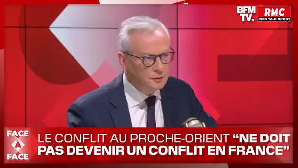 Bruno Le Maire s'exprime sur le conflit au Proche-Orient