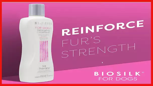 BioSilk for Dogs Silk Therapy Detangling Conditioner | Sulfate and Paraben Free Matted Hair Dog