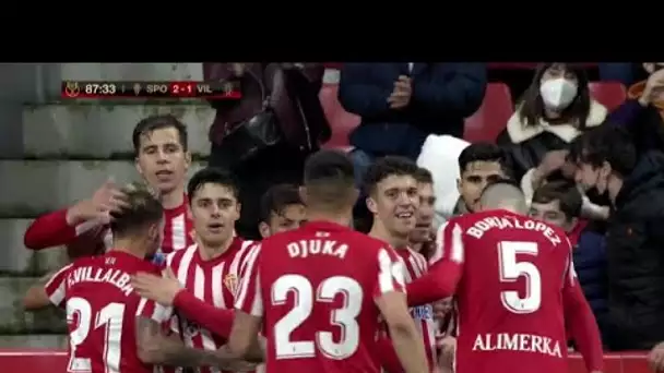 Les buts de Gijón - Villarreal - Foot - Coupe du Roi