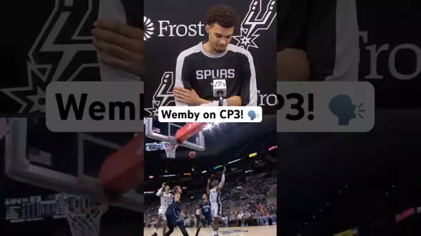 Victor Wembanyama talks receiving lobs from Chris Paul! 👀 | #Shorts