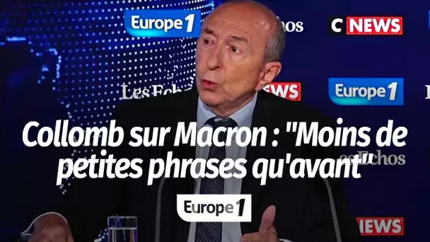 Gérard Collomb sur Emmanuel Macron : "Il y a moins de petites phrases qu'avant"