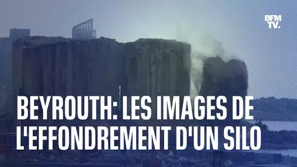 Port de Beyrouth: les images du nouvel effondrement dans les silos