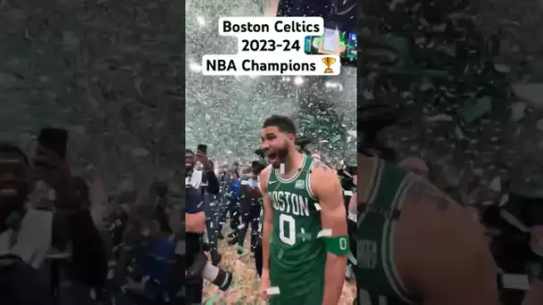 Confetti Falls in Boston🎊The Celtics are the 2024 NBA Champions! 🍀🏆|#Shorts