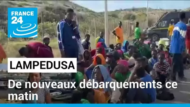 Lampedusa : "Ce matin, deux débarquements de plusieurs centaines de migrants" • FRANCE 24