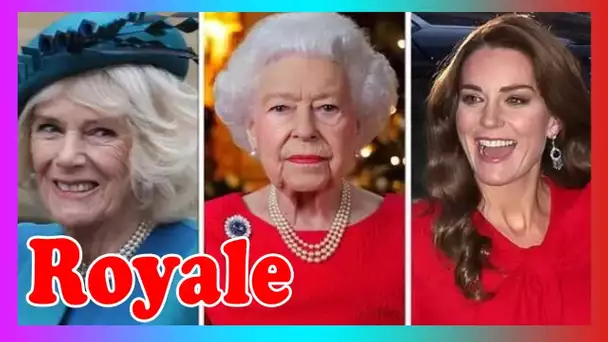 La reine fait un éloge public rare aux futurs époux la reine Kate et Camilla dans discours de Noël