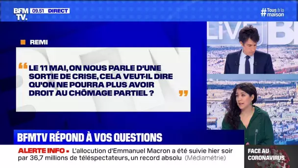 Le droit au chômage partiel s'arrêtera-t-il le 11 mai? BFMTV répond à vos questions