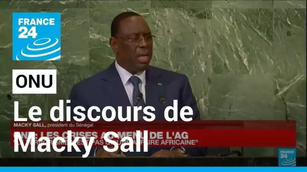 Nations unies : le président du Sénégal Macky Sall s’exprime à la 77è Assemblée générale