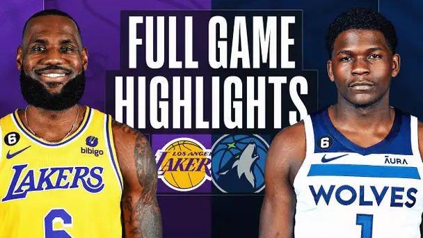 LAKERS at TIMBERWOLVES | NBA FULL GAME HIGHLIGHTS | October 28, 2022