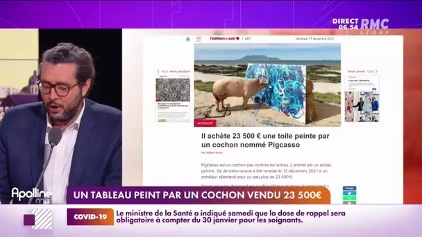 23 500 euros pour une peinture réalisée par un cochon