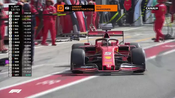 Vettel doit effectuer une pénalité de 10 secondes