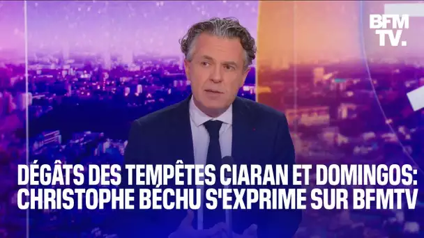 Dégâts des tempêtes Ciaran et Domingos: l'interview intégrale du ministre Christophe Béchu sur BFMTV