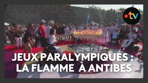 Antibes a accueilli la flamme des jeux paralympiques 2024