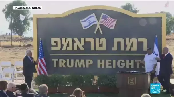 B. Netanyahu inaugure une colonie en l'honneur de D.Trump