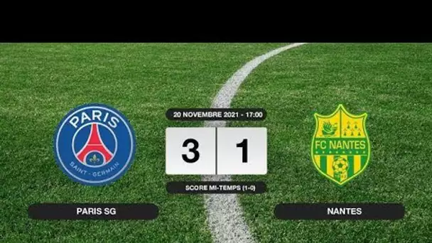 Résultats Ligue 1: Le PSG s'impose à domicile 3-1 contre le FC Nantes
