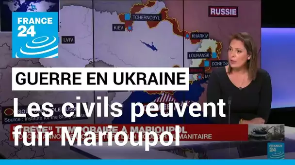 Moscou annonce l'ouverture d'un couloir humanitaire à Marioupol • FRANCE 24