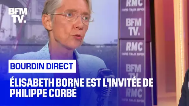 Élisabeth Borne face à Philippe Corbé en direct