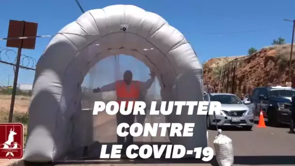 Contre le coronavirus, cette ville mexicaine installe un "tunnel de désinfection"