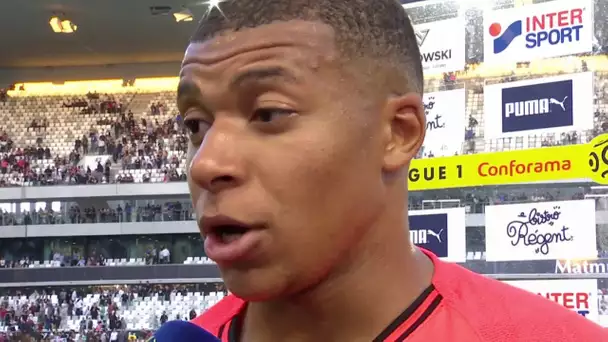 La réaction de Kylian Mbappé après la victoire du PSG face à Bordeaux