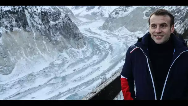 Emmanuel Macron à la Mer de Glace pour lancer le virage écologique de son quinquennat