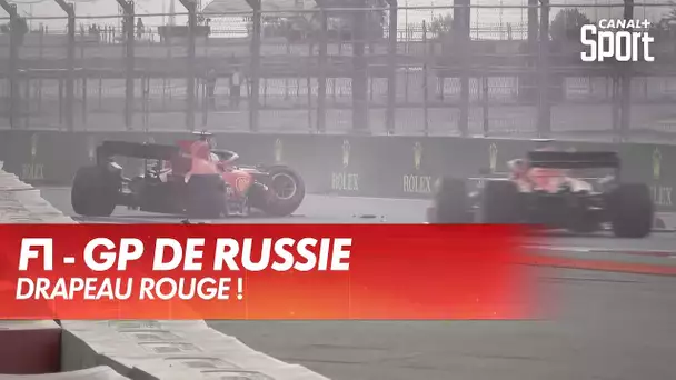 Sortie de piste de Vettel, drapeau rouge !