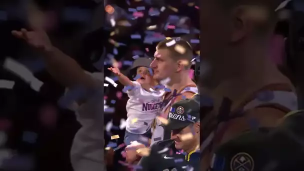 Nikola Jokic Celebrates With His Daughter as a Champion! 🏆| #Shorts