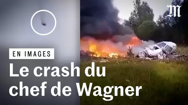 Prigojine : les images géolocalisées et vérifiées par “Le Monde” du crash de l’avion