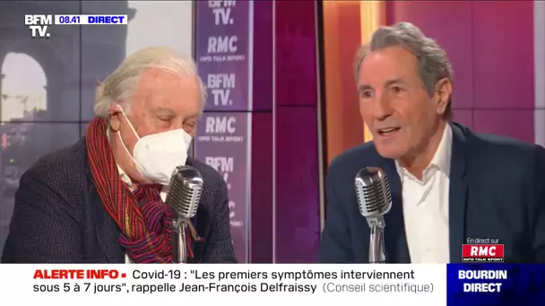 Jean-François Delfraissy face à Jean-Jacques Bourdin en direct