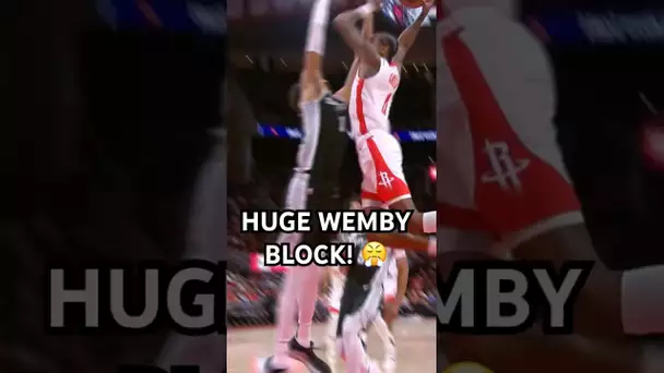 Victor Wembanyama meets the offense at the rim!🔥✋|#Shorts